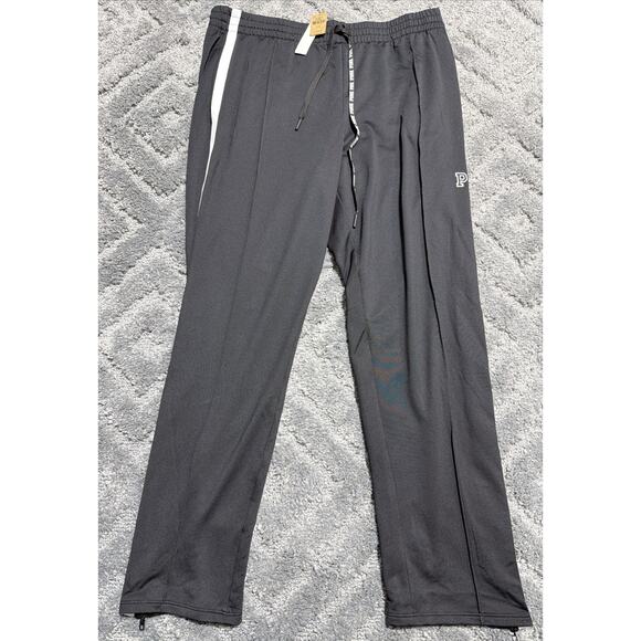 Victoria's Secret PINK Active Ankle Zip Track Pants w/Pockets Black L New - Picture 1 of 7